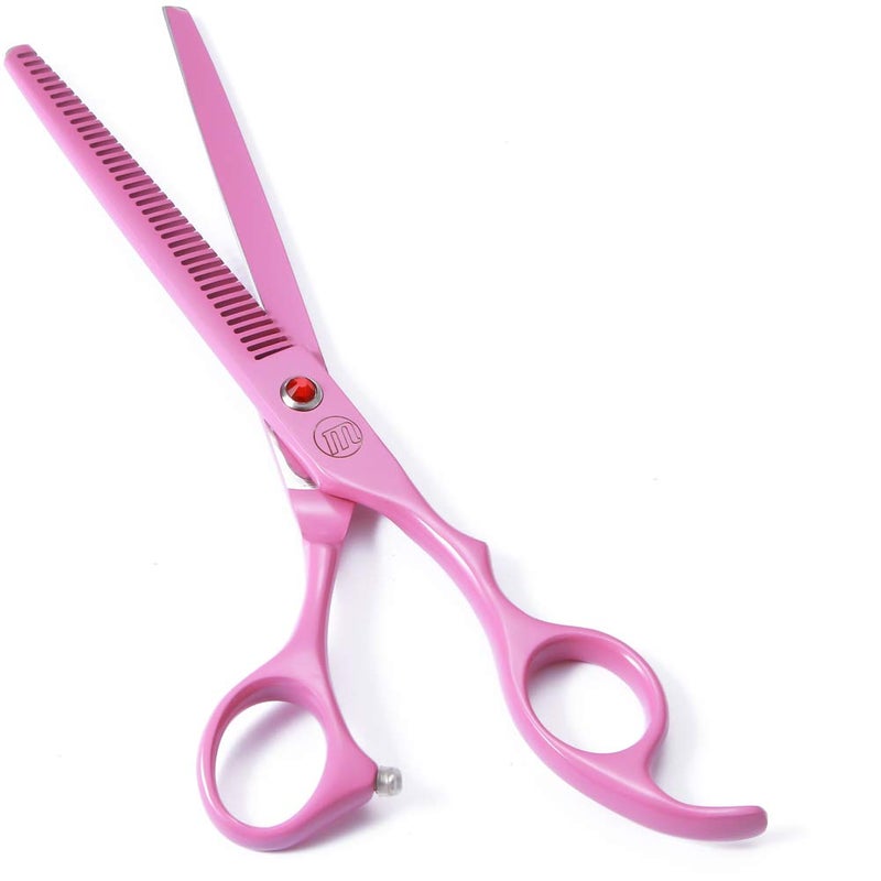 Moontay Professional Dog Scissors Set - 7 Inch/8 Inch Curved Chunkers & Thinning Shears with Grooming Comb - Image 5